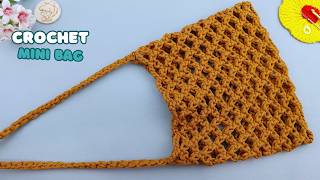 Step by Step Crochet Bag | Easy Crochet Mesh Bag | Vivi Berry Crochet
