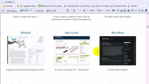 Changing the theme of your edublog