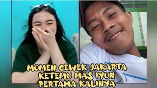 Reaksi Cewek Jakarta Ketemu Mas Iyun sobat ngarit pertama kalinya