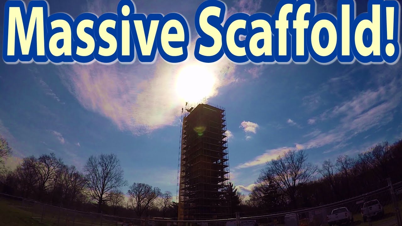 MASSIVE SCAFFOLD! Scaffolding the Netherlands Carillon, Washington DC