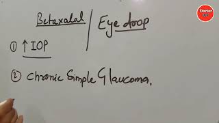 Betaxolol Use Side effect, Use Of Betaxolol In Hindi, I Glaucoma Treatment
