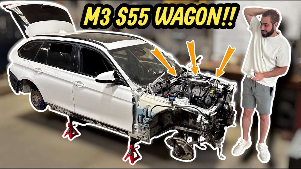 My SPECIAL F81 M3 WAGON Gets Full Drivetrain Installed! INSANE PROGRESS!