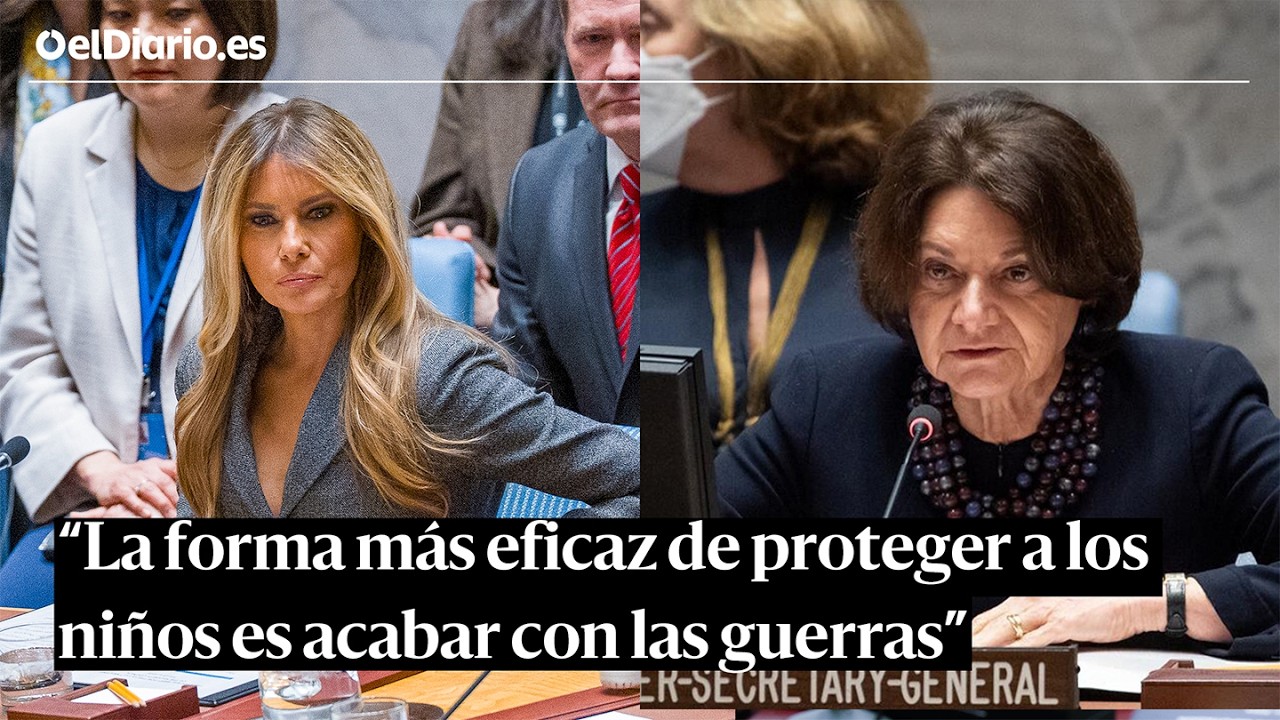 Melania dice en la ONU que la educación evita conflictos y le recuerdan el bombardeo de una escuela