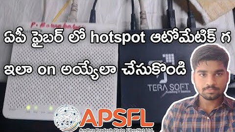 Enable Automatic hotspot in ap fiber double box