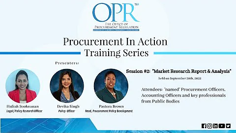 Procurement In Action Training Series for Public Bodies - Session #2