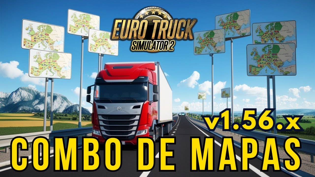 COMBO DE MAPAS PARA ETS2 v1.56.x #ets2mods #ets2 - YouTube