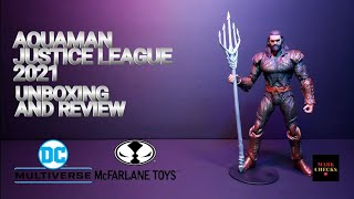 Aquaman Justice League 2021| Unboxing + Review , Mcfarlane Toys DC multiverse