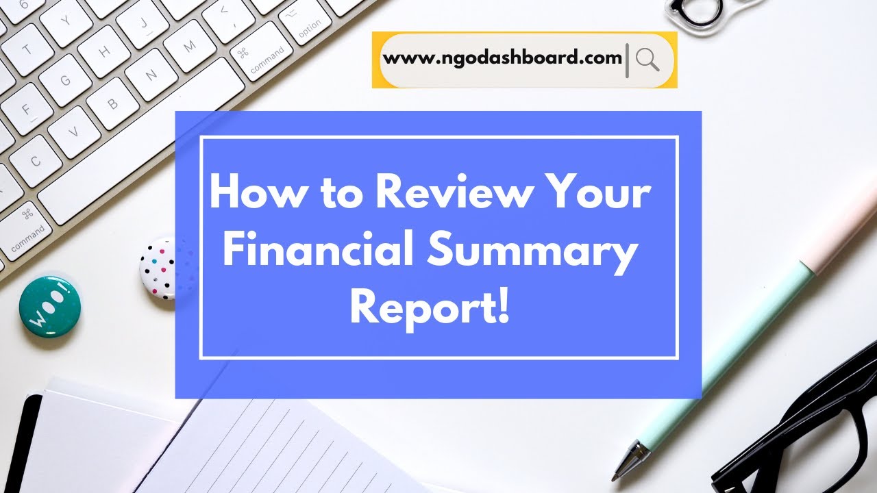 📊 How to View Financial Summary Report on NGO Dashboard | Easy Guide