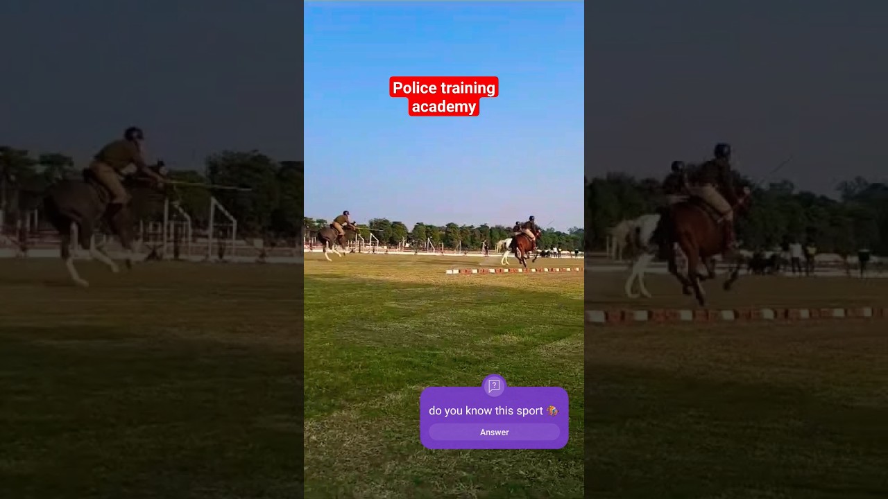 equestrian (horse riding) @police training academy moradabaad. 