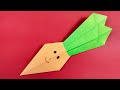 How to Make Paper Carrot | Easy Paper Carrot | Craft Train