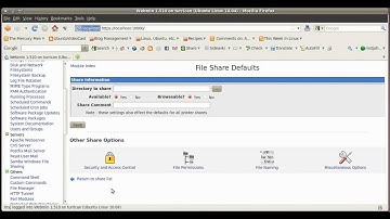 UbuntuVideoCast - Webmin - Part 2
