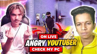 Angry youtuber check my pc😱 guild test 1 vs 4 - garena free fire