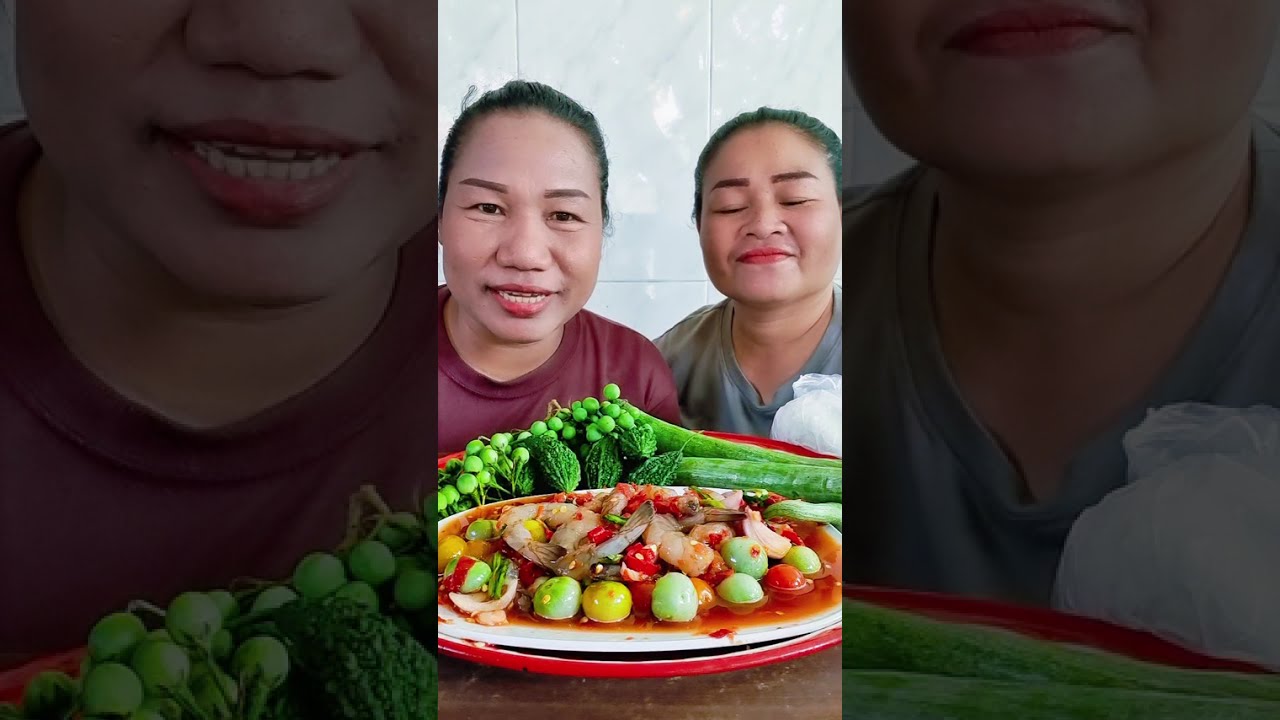 กินตำกุ้งสดเผ็ดๆ แม่เพ็ญแม่เจี๊ยบ 3/3/69