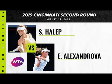 Simona Halep vs. Ekaterina Alexandrova | 2019 Western & Southern Open Second Round | WTA Highli