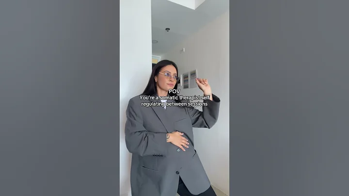 POV you're a somatic therapist self-regulating between sessions