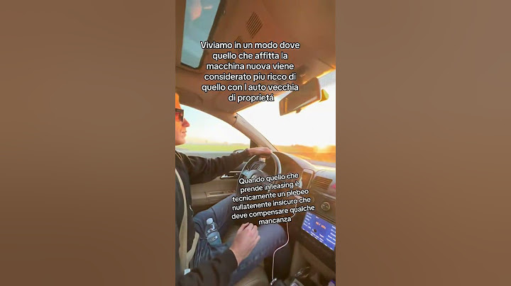 Viviamo in un mondo dove la persona che è proprietaria della propria auto senza debito senza nulla