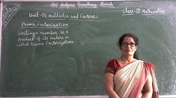 Class-4/mathematics/Unit -8 (Multiples and Factors) Prime Factorization