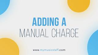 Adding a Manual Charge