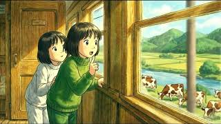 A Quiet Train Journey with a Friend | Soft Rain, Warm Light, Slow Living screenshot 5