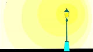 Street Lamp On Fine Night Template | 2D Animation | animationgifs | Animation Street Light