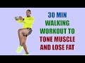 TONE MUSCLE AND LOSE FAT/ 30 Minute Walking Workout with Dumbbells