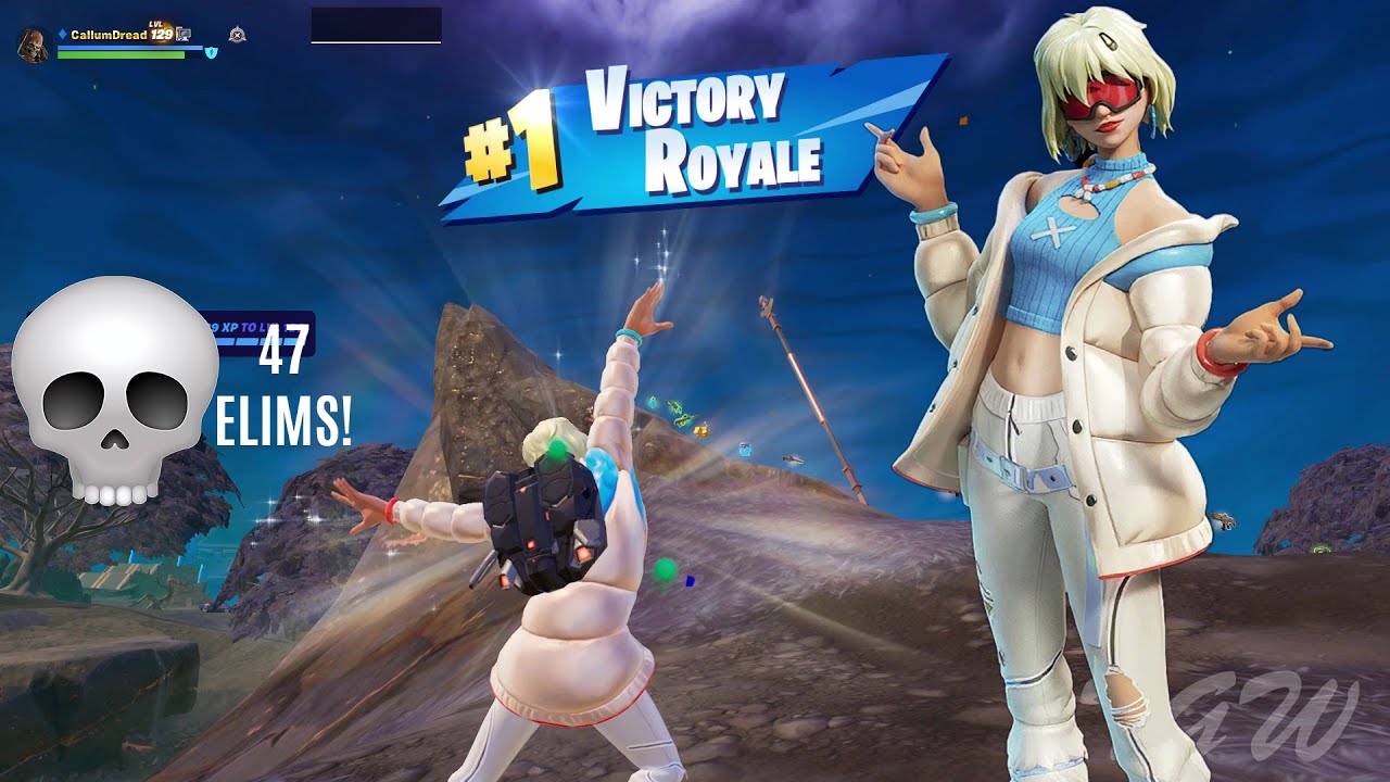 I'm More of A Winter Gal 🏂 | Fortnite ZB Solo Squads | 47 Eliminations!