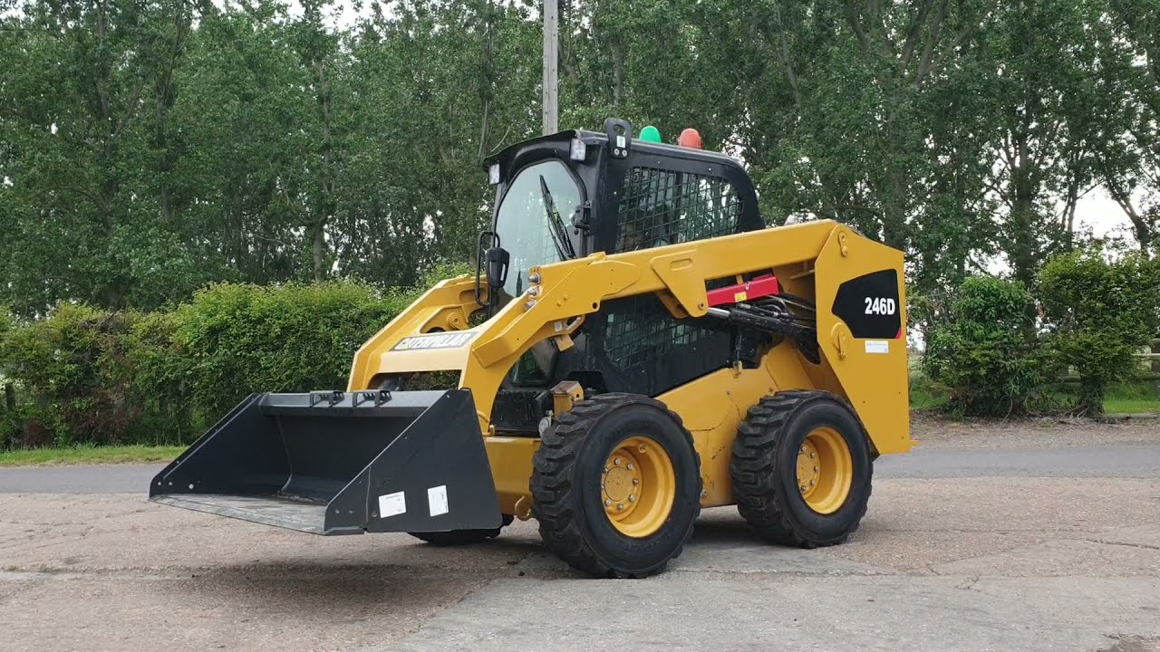 CAT 246D Skid Steer Loader Test Drive Working Review