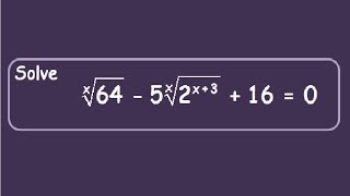 Exponential equations problem 4