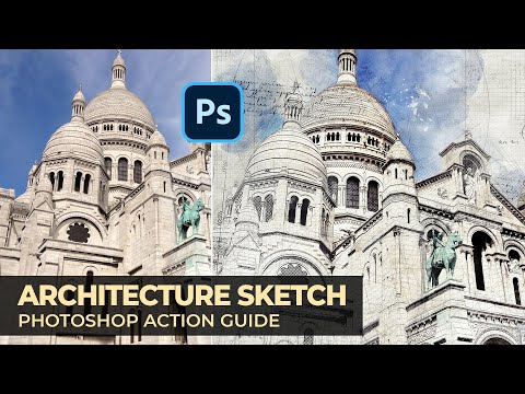 Architecture Sketch Photoshop Action Guide