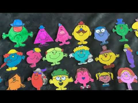 My Mr. Men Little Miss Characters In Paper Cutouts Collection