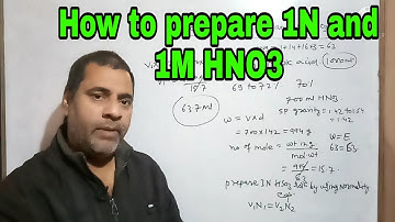 How to prepare 1N and 1M HNO3 Solutions #37 | Class 11th, 12th, NEET, IIT & JEE