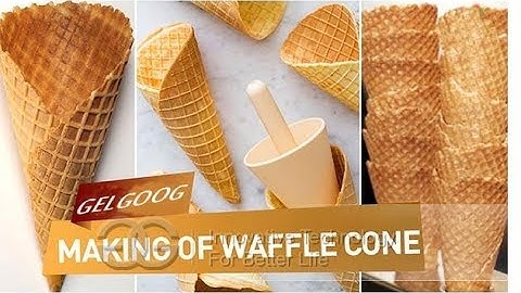 Semi-automatic Ice Cream Waffle Sugar Cones Making Machine @gelgoog.com