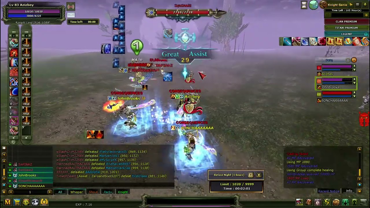 Vs Domenicowacco-Elanore - 3vs2party - Knight Online