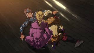 Jojo Den Wind Meme Giorno Gives Mista The Succ But His Theme Plays In The Background