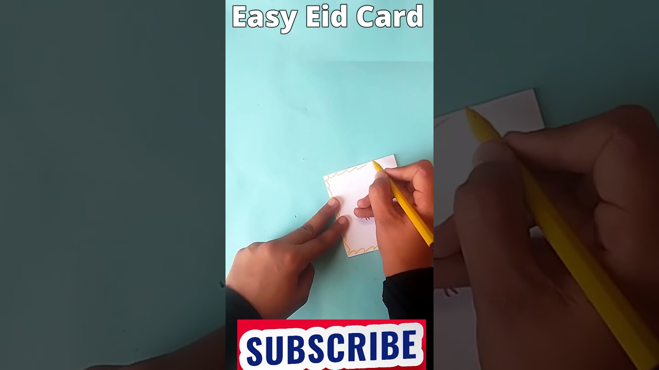Easiest Mini Eid Mubarak card🌙| Cute White Paper Card For Eid😍|No glue No scissors| 