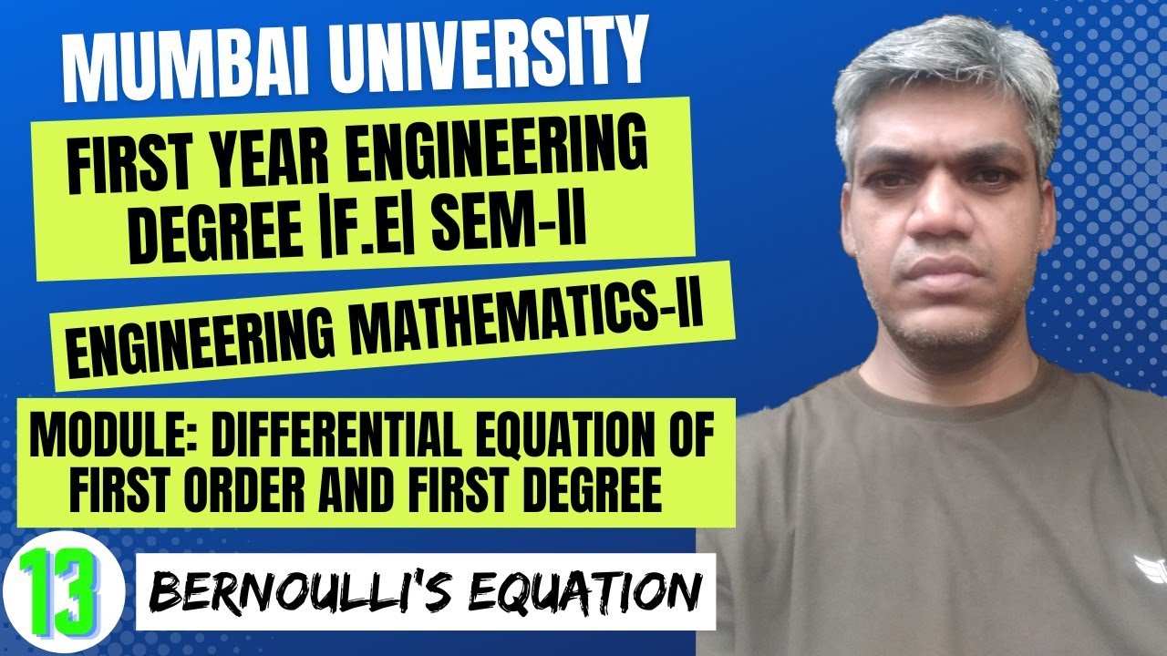 Differential Equations Of First Order And First Degree F.E