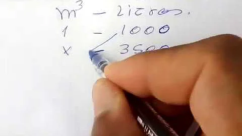 Quantos litros de água em um metro quadrado?