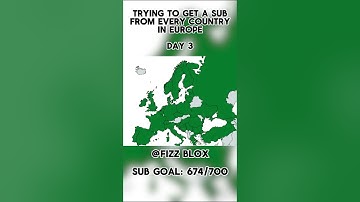 Trying to get a sub from every country in Europe 🇪🇺 (DAY 3) #shortsfeed #shortsviral #map #maps #fyp