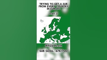 Trying to get a sub from every country in Europe 🇪🇺 (DAY 3) #shortsfeed #shortsviral #map #maps #fyp
