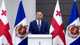 შინაგან საქმეთა მინისტრის, ვახტანგ გომელაურის ბრიფინგი