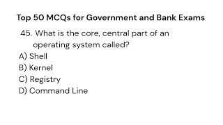 50 Most Repeated Computer MCQs for Competitive Exams