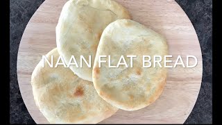 Naan flat bread with a bread machine