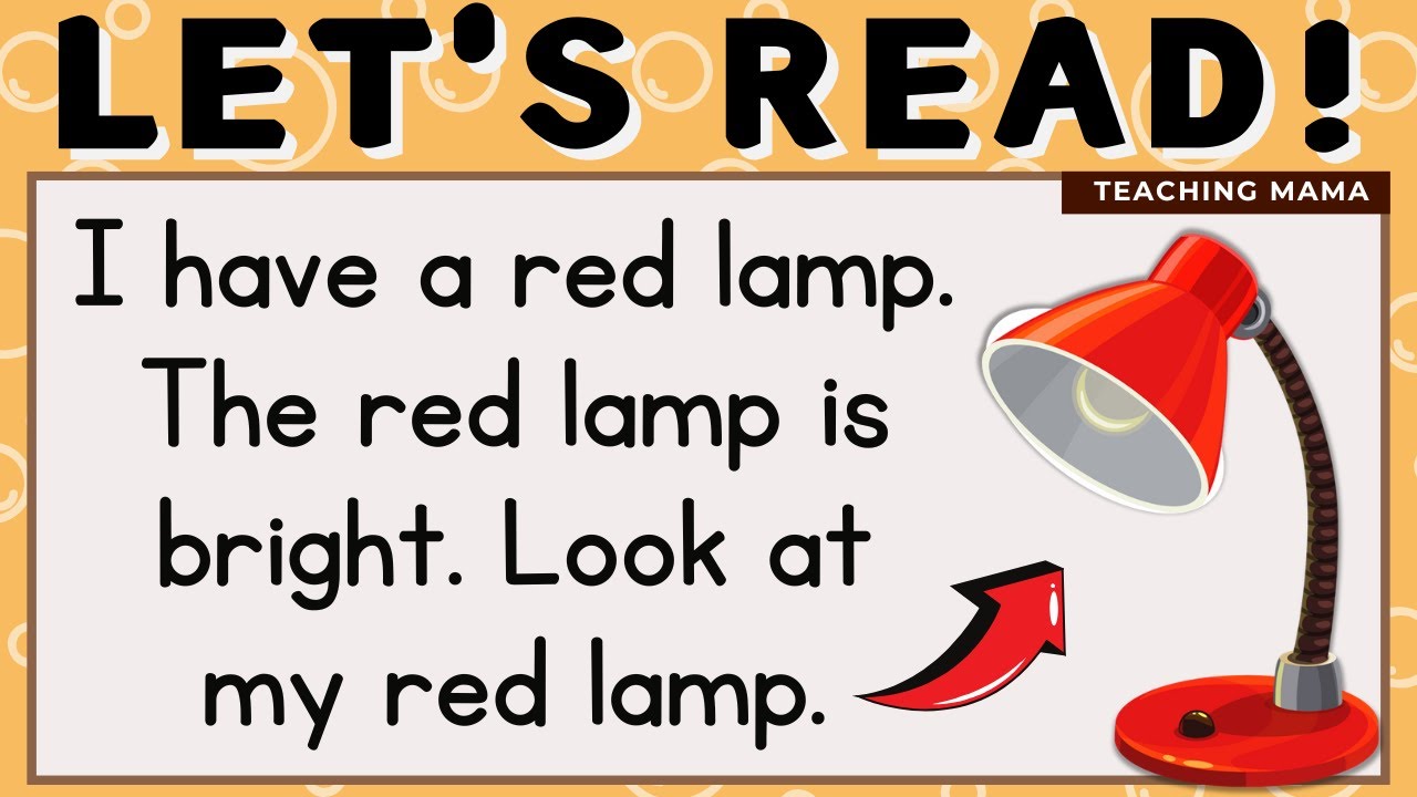 LET'S READ! | LEARN TO READ SIMPLE ENGLISH SENTENCES | PRACTICE READING ...