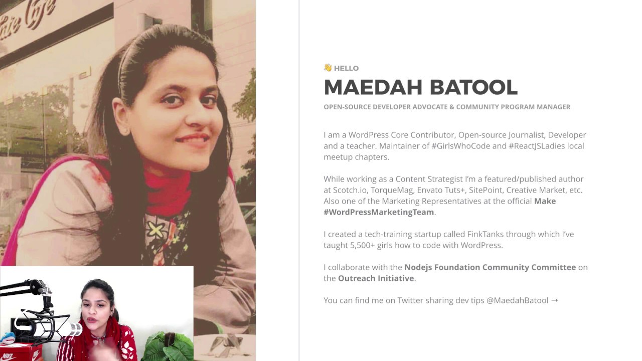 Optimizing Your Gatsby.js Site for Production at WordSesh EMEA 2019 by Maedah Batool