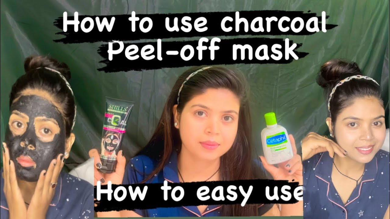 Haw to use charcoal peel off mask👆/easy to remove charcoal face mask