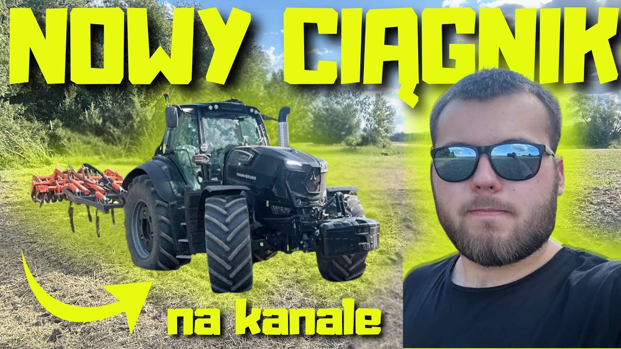CZARNY WARRIOR W AKCJI!💪WKONCU NA NAVIGACJI😱Deutz-Fahr 8280 TTV + Kultywator 🔥