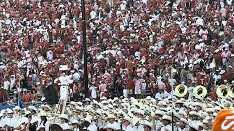 10-11-25 The Longhorn Band plays some stand tunes during the Red River Rivalry game.