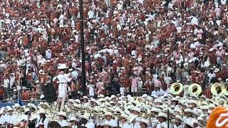 10-11-25 The Longhorn Band plays some stand tunes during the Red River Rivalry game.
