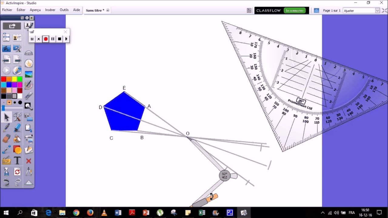 Tutoriel : Construction d'un Pentagone par Symétrie Centrale