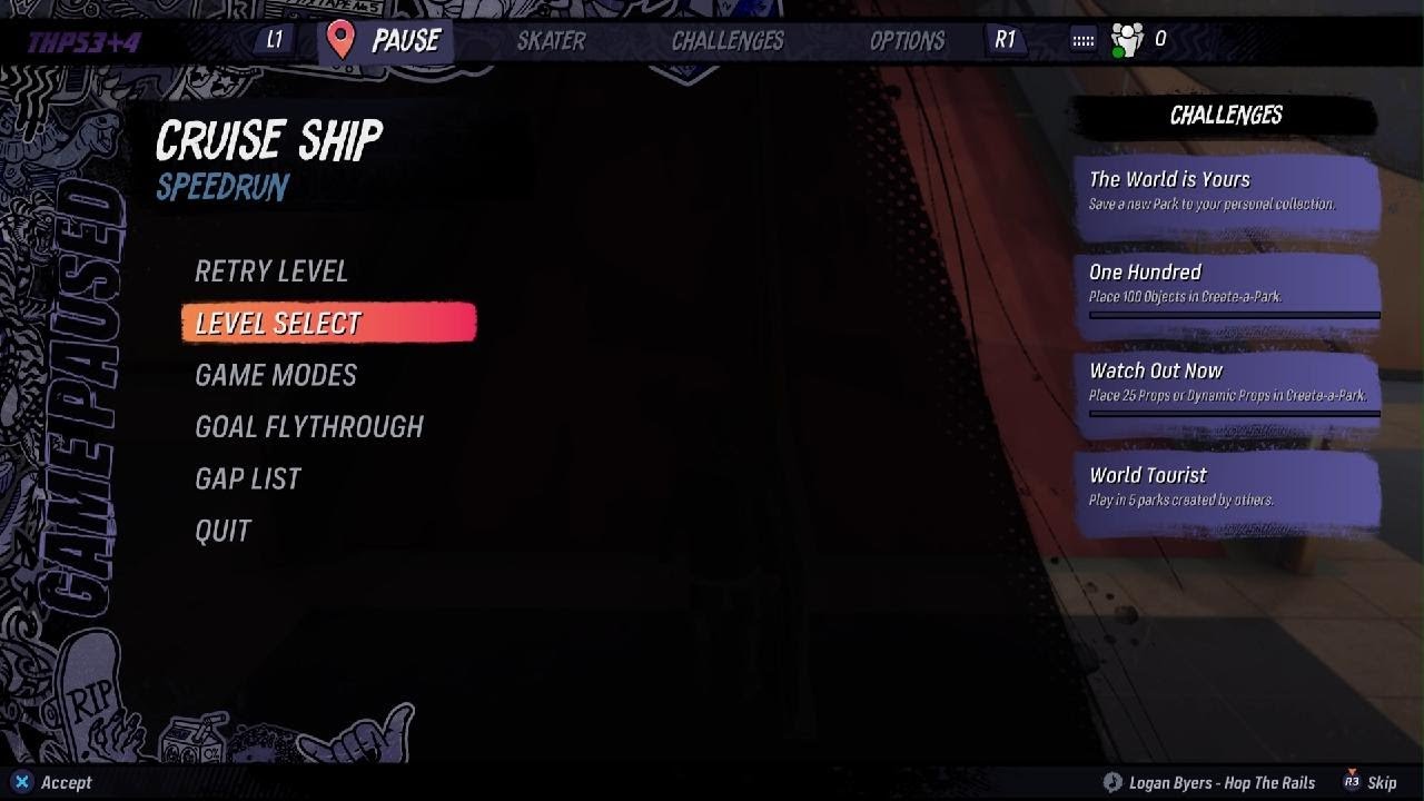 Tony Hawk's Pro Skater 3 + 4 - Speedrun - Cruise Ship Hard (Expert Challenge)